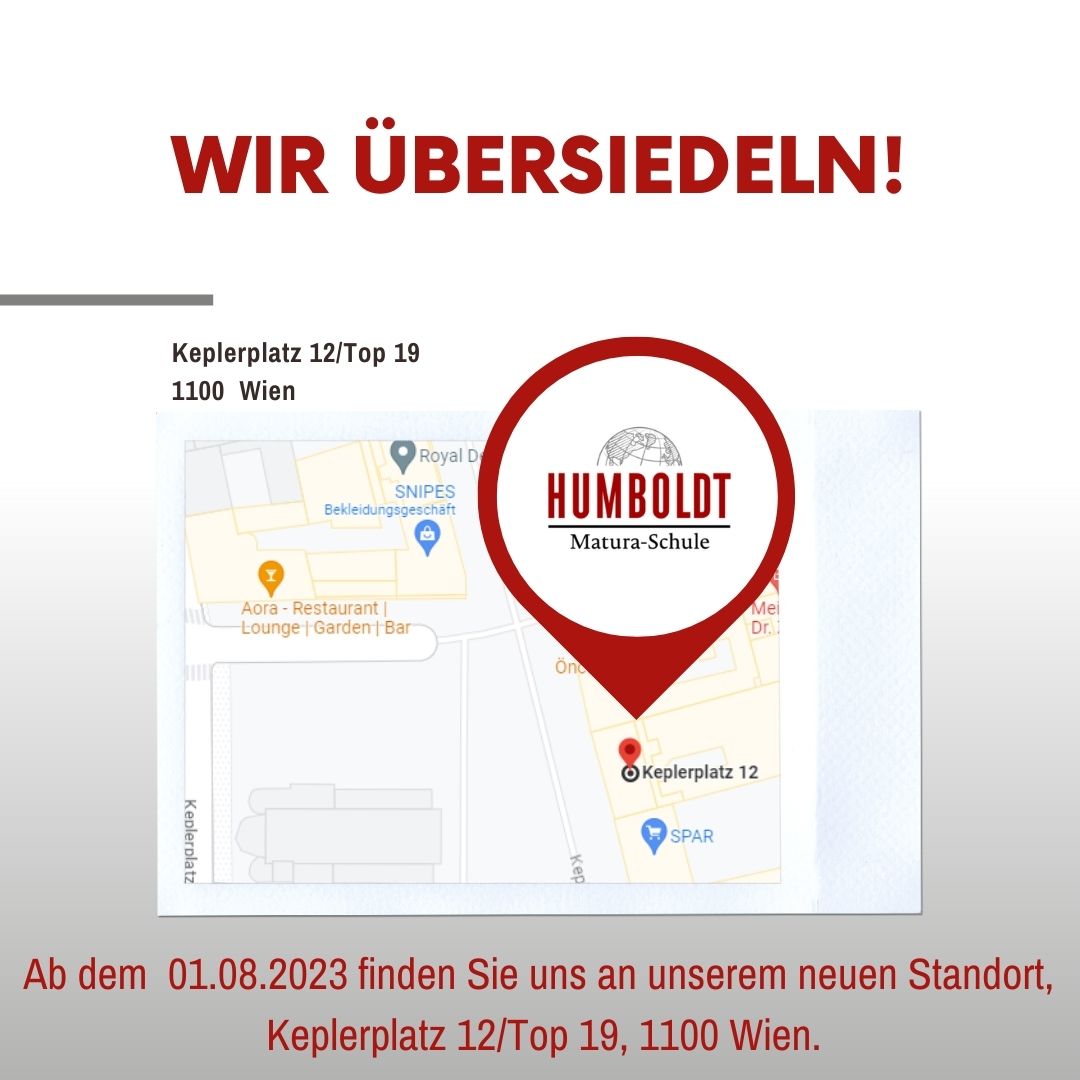 Wir übersiedeln! Neue Adresse